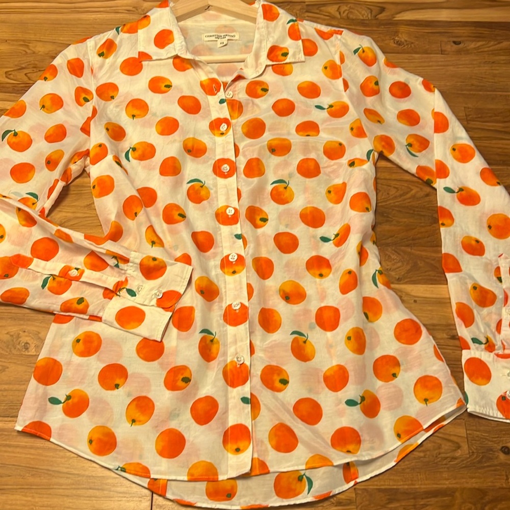 Christian Siriano silk blouse. Brand new. Never worn. Size XS P2P 17”